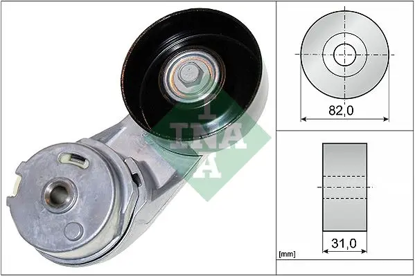 Napínák, žebrovaný klínový řemen Schaeffler INA 534 0372 10