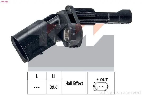 Snímač, počet otáček kol KW 460 009