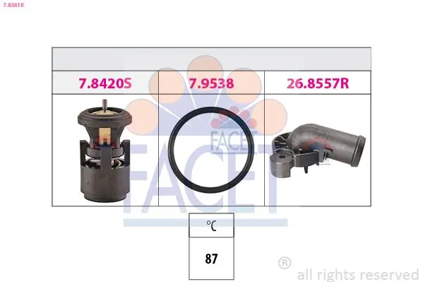 Termostat, chladivo FACET 7.8561K