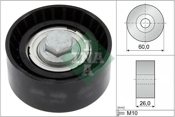 Vratná/vodicí kladka, klínový žebrový řemen Schaeffler INA 532 0868 10