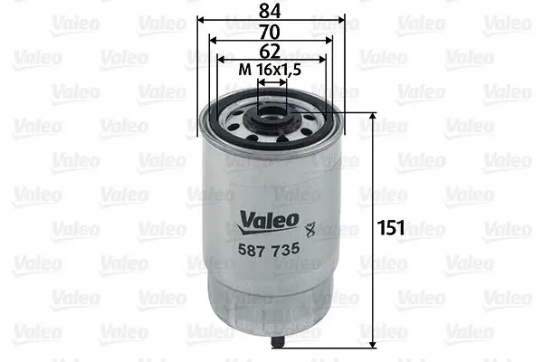 Palivový filtr VALEO 587735