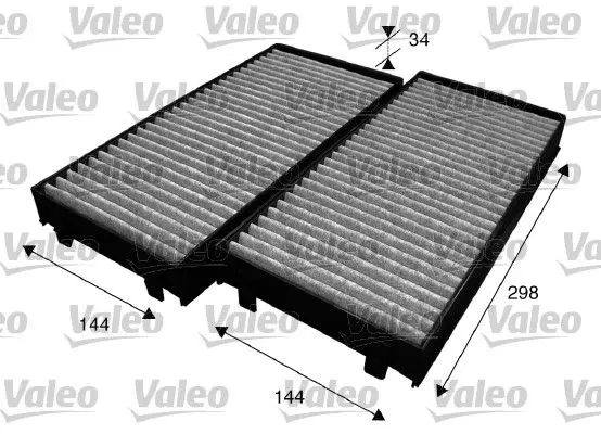 Filtr, vzduch v interiéru VALEO 715584