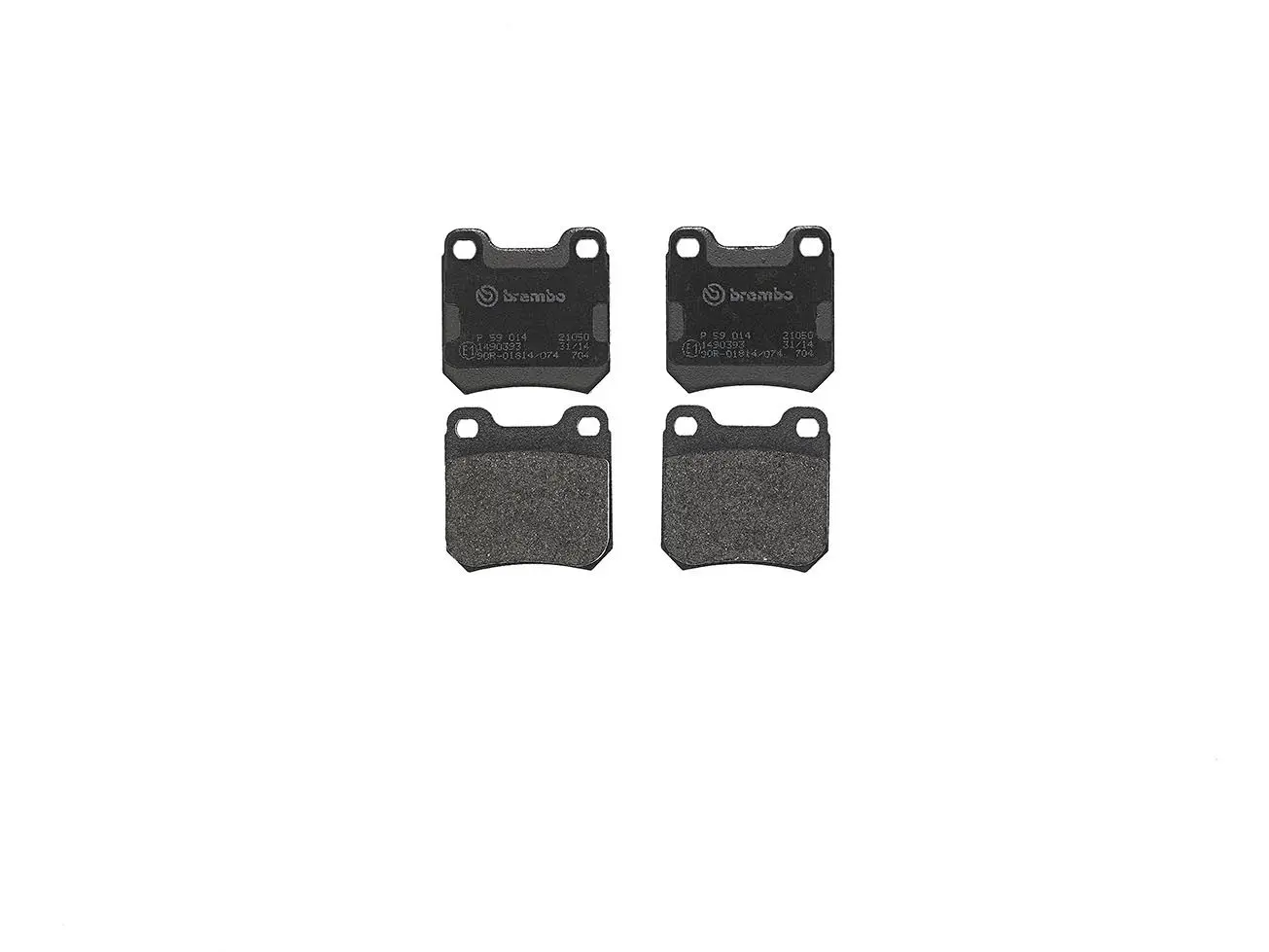 BREMBO Sada brzdových destiček, kotoučová brzda P59014