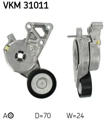 Napínák, žebrovaný klínový řemen SKF VKM 31011