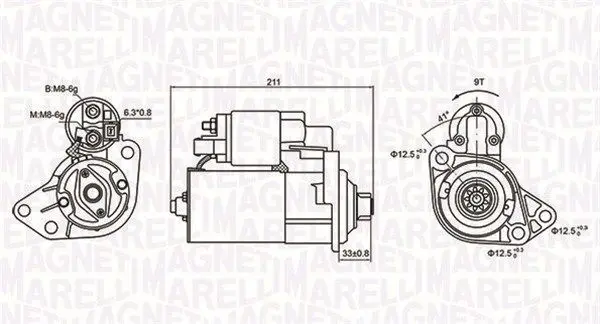 Startér MAGNETI MARELLI 063721062010