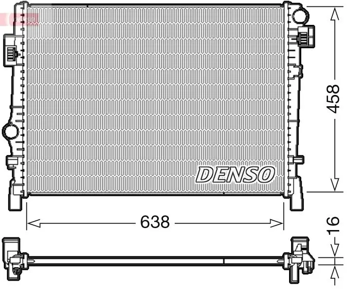 Chladič, chlazení motoru DENSO DRM09054