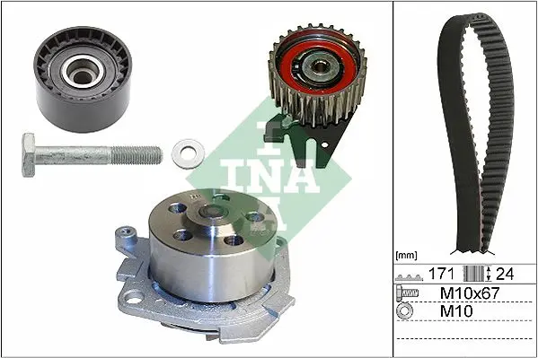 Vodní pumpa + sada ozubeného řemene Schaeffler INA 530 0606 30
