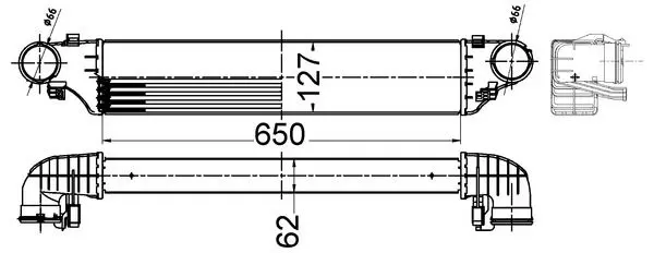 Chladič turba MAHLE CI 505 000S