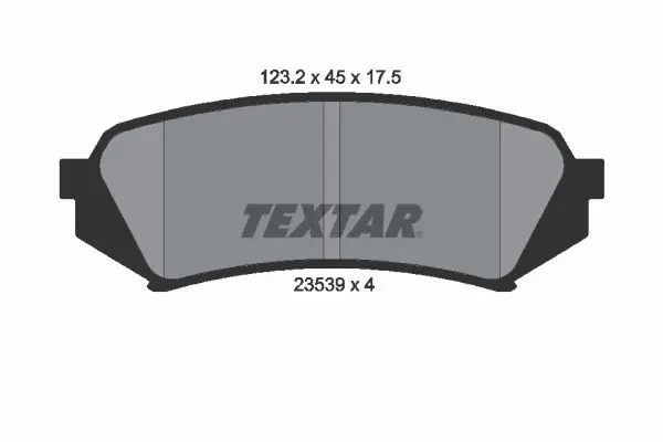 Sada brzdových destiček, kotoučová brzda TEXTAR 2353902