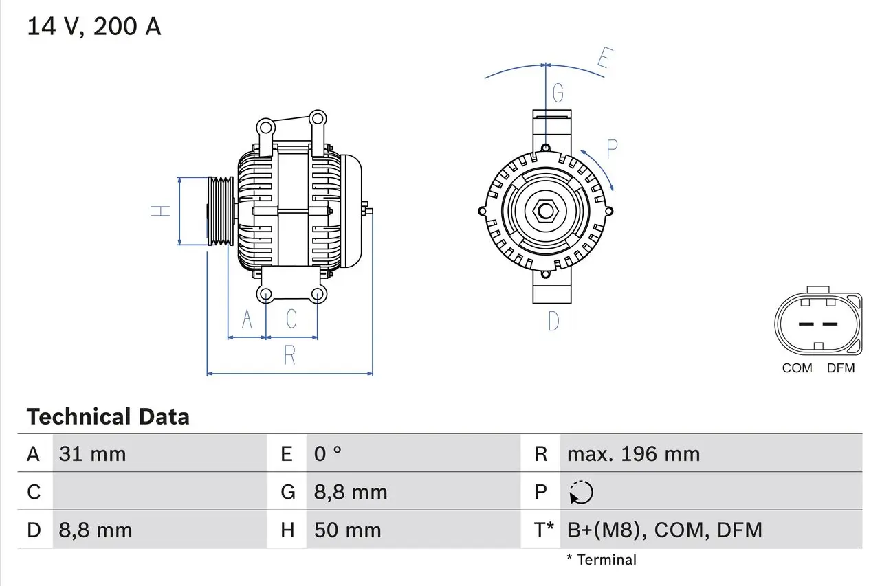 BOSCH Generátor 0986047490