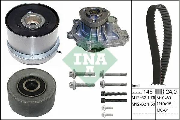 Vodní pumpa + sada ozubeného řemene Schaeffler INA 530 0724 30