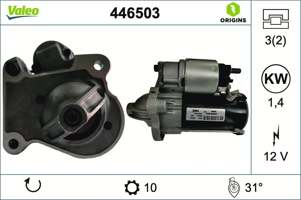 Startér VALEO 446503
