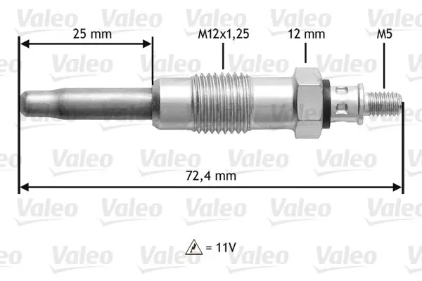 Žhavicí svíčka VALEO 345100