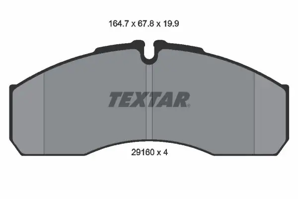 Sada brzdových destiček, kotoučová brzda TEXTAR 2916002