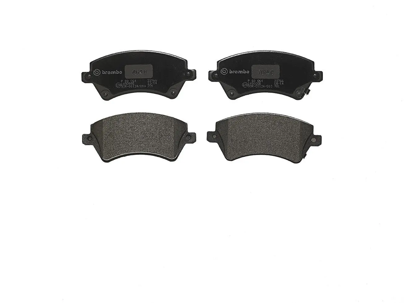 Sada brzdových destiček, kotoučová brzda BREMBO P 83 064