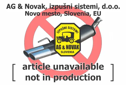 Střední tlumič výfuku NOVAK 09.404
