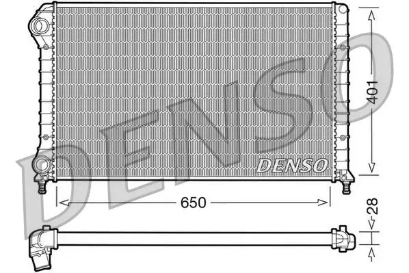 Chladič, chlazení motoru DENSO DRM09061