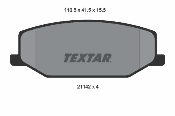 Sada brzdových destiček, kotoučová brzda TEXTAR 2114202