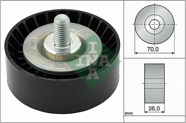 Vratná/vodicí kladka, klínový žebrový řemen Schaeffler INA 532 0475 10