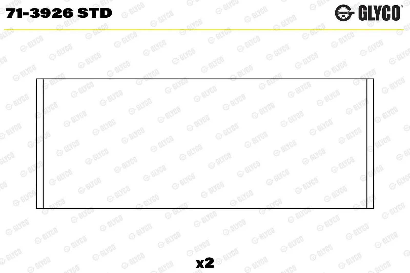 Pánev ojničního ložiska GLYCO 71-3926 STD