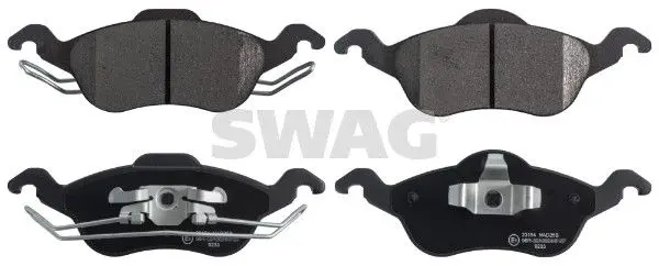 Sada brzdových destiček, kotoučová brzda SWAG 50 91 6279