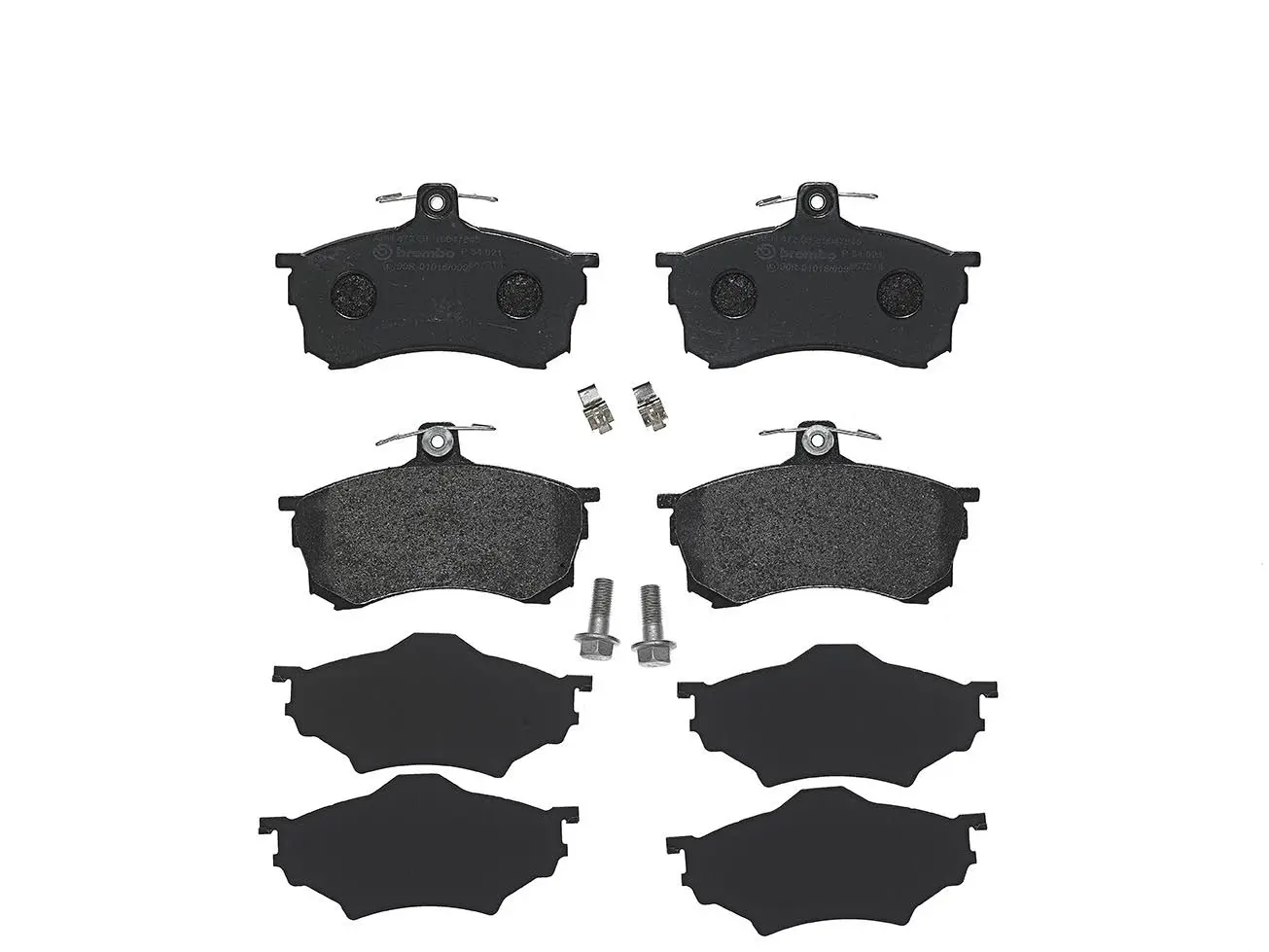 BREMBO Sada brzdových destiček, kotoučová brzda P54021