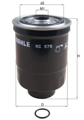 Palivový filtr MAHLE KC 578D