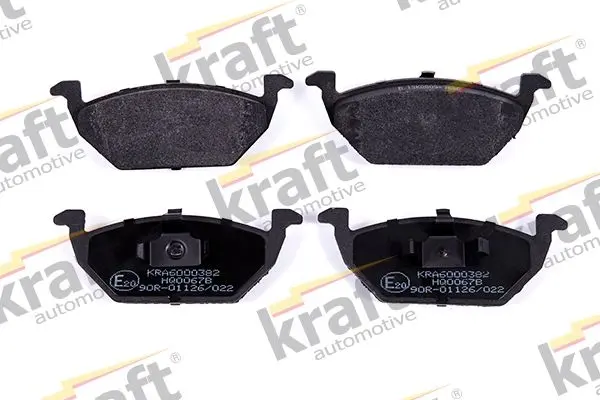 Sada brzdových destiček, kotoučová brzda KRAFT AUTOMOTIVE 6000382