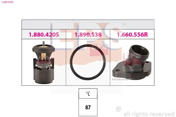 Termostat, chladivo EPS 1.880.559K