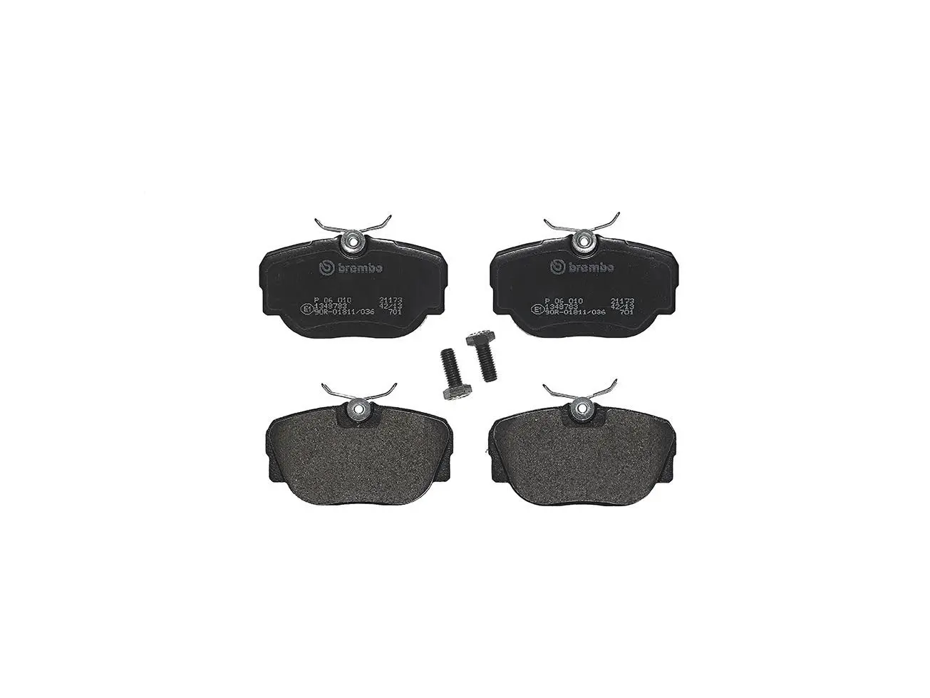 Sada brzdových destiček, kotoučová brzda BREMBO P 06 010