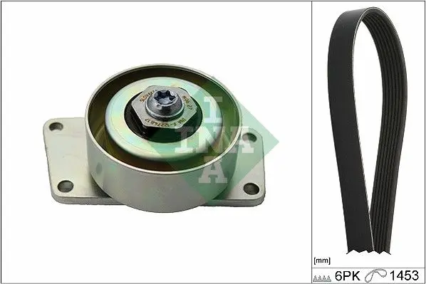Sada žebrovaných klínových řemenů Schaeffler INA 529 0216 10