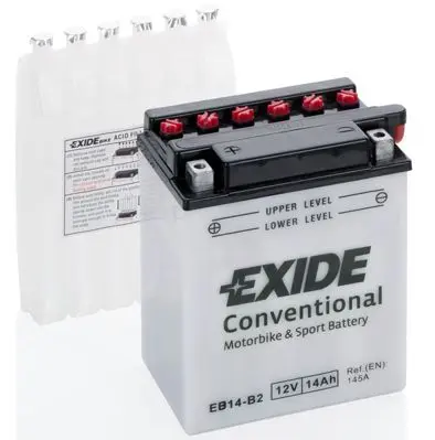 Motobaterie EXIDE BIKE Conventional 14Ah, 12V, EB14-B2