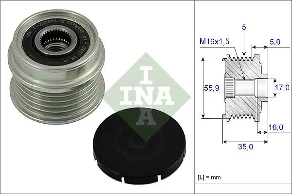 Předstihová spojka Schaeffler INA 535 0004 10