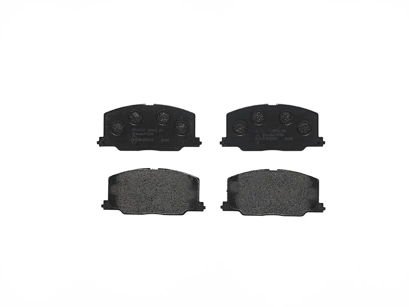 BREMBO Sada brzdových destiček, kotoučová brzda P83016