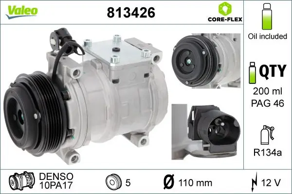 VALEO Kompresor, klimatizace 813426