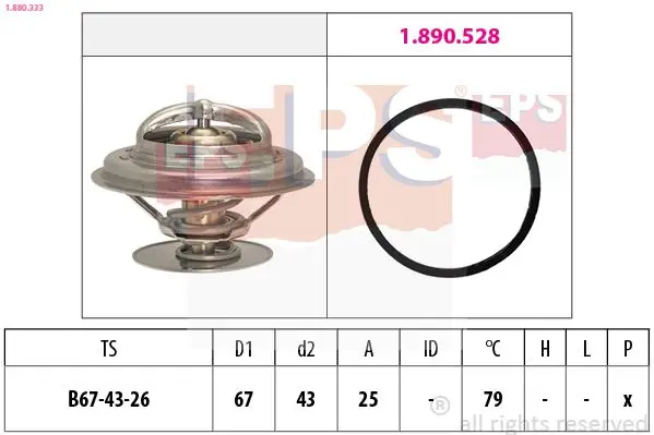 Termostat, chladivo EPS 1.880.333