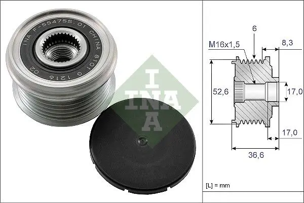 Předstihová spojka Schaeffler INA 535 0137 10