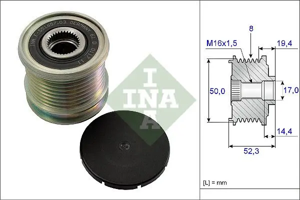 Předstihová spojka Schaeffler INA 535 0111 10