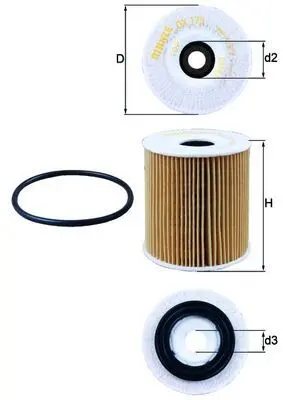Olejový filtr KNECHT OX 175D