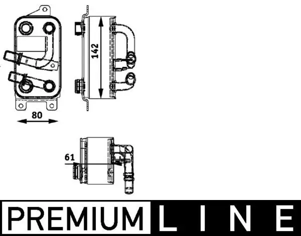 Chladič oleje, automatická převodovka MAHLE CLC 43 000P