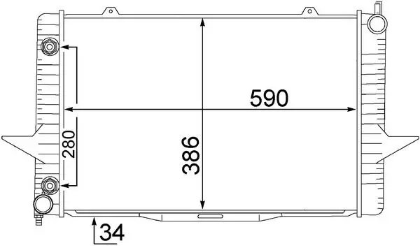Chladič, chlazení motoru MAHLE CR 1544 000S