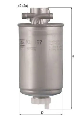 Palivový filtr KNECHT KL 197