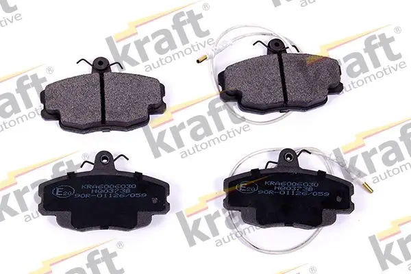 Sada brzdových destiček, kotoučová brzda KRAFT AUTOMOTIVE 6006030