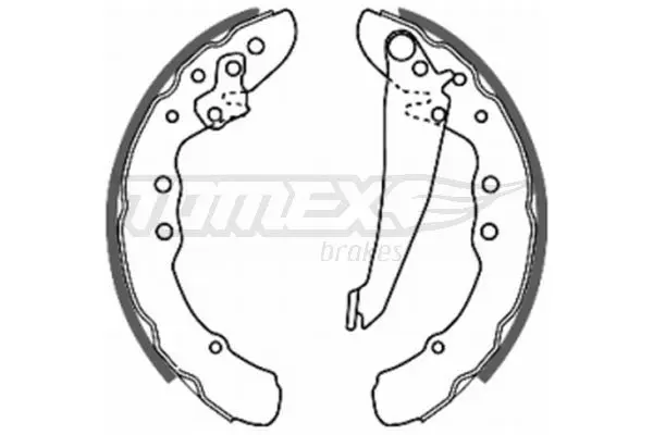 Sada brzdových čelistí TOMEX Brakes 20-70