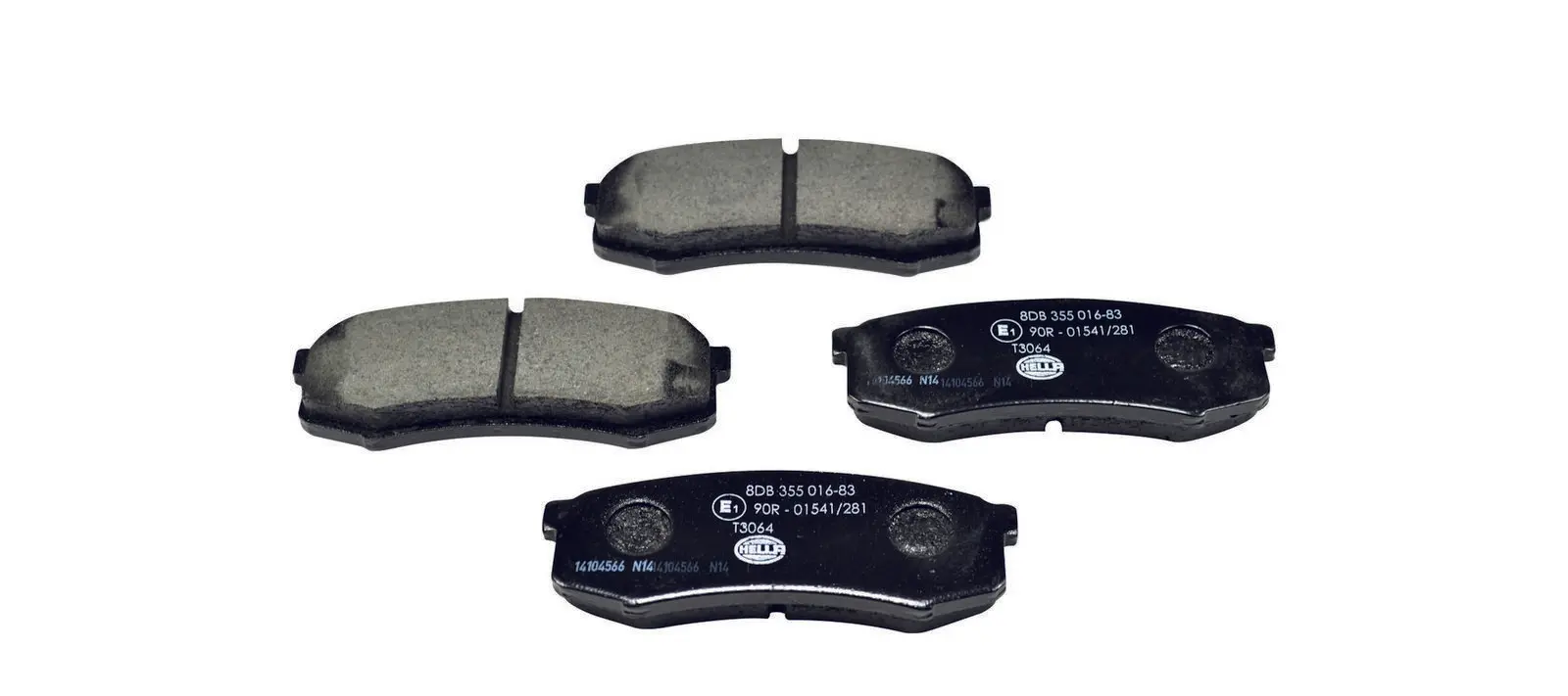 HELLA PAGID Sada brzdových destiček, kotoučová brzda 8DB355016831
