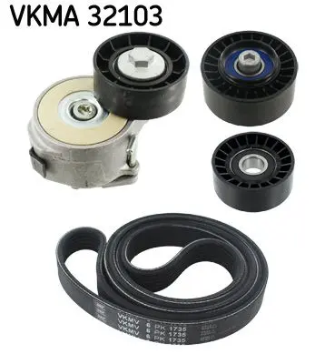 Sada žebrovaných klínových řemenů SKF VKMA 32103