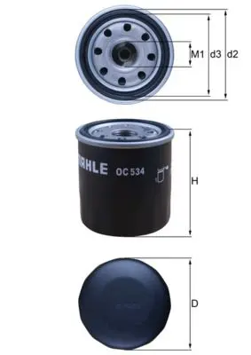 Olejový filtr MAHLE OC 534