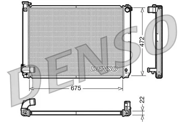 Chladič, chlazení motoru DENSO DRM51005