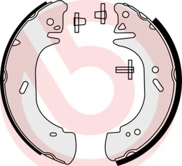 BREMBO Sada brzdových čelistí S59518