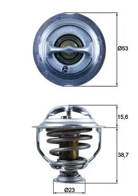 Termostat, chladivo MAHLE TX 123 95D